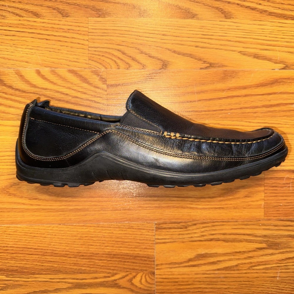Mens Cole Haan Tucker Venetian Black Leather Slip On Loafers Shoes  US Size 12M